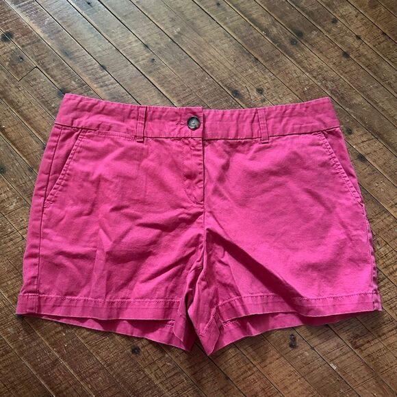 Loft pink barbiecore flat front normcore size 8 minimalist. shorts - Picture 1 of 3
